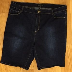 Bermuda Jean Shorts by Susan Graver - Size Plus 18